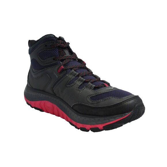 HOKA ONE ONE Women's Tor Tech Mid Waterproof Nightshade/Teaberry, US